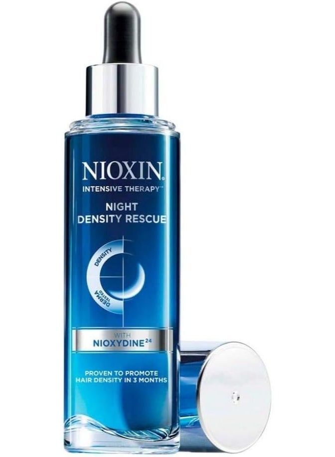 Nioxin Night Density Rescue Serum 70ml, Overnight Leave-In Scalp & Hair Thickening Serum with Nioxydine Technology for Fuller-Looking Hair & Breakage Support - Image 2