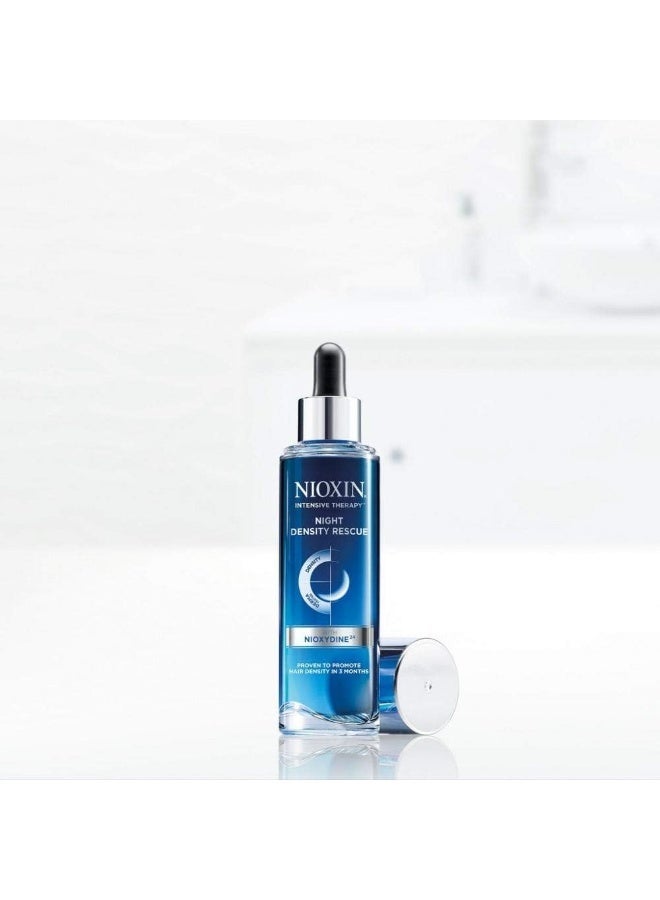 Nioxin Night Density Rescue Serum 70ml, Overnight Leave-In Scalp & Hair Thickening Serum with Nioxydine Technology for Fuller-Looking Hair & Breakage Support - Image 5