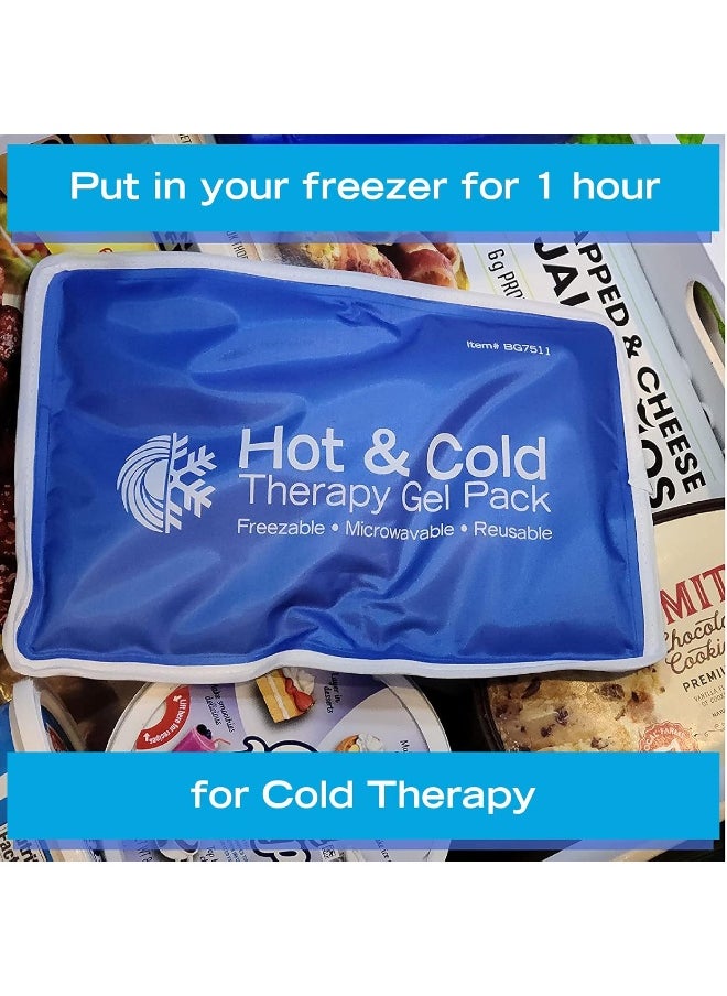 Roscoe Medical - Roscoe Medical Reusable Cold Pack and Hot Pack – Ice Pack For Knee, Shoulder, Back, Injuries - Microwave Heating Pad - Image 1
