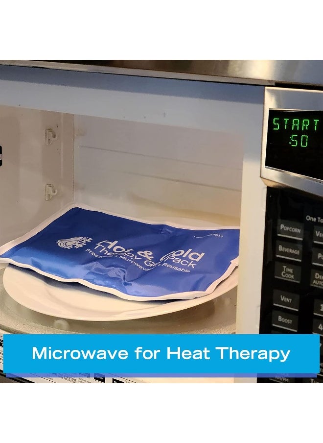 Roscoe Medical - Roscoe Medical Reusable Cold Pack and Hot Pack – Ice Pack For Knee, Shoulder, Back, Injuries - Microwave Heating Pad - Image 1