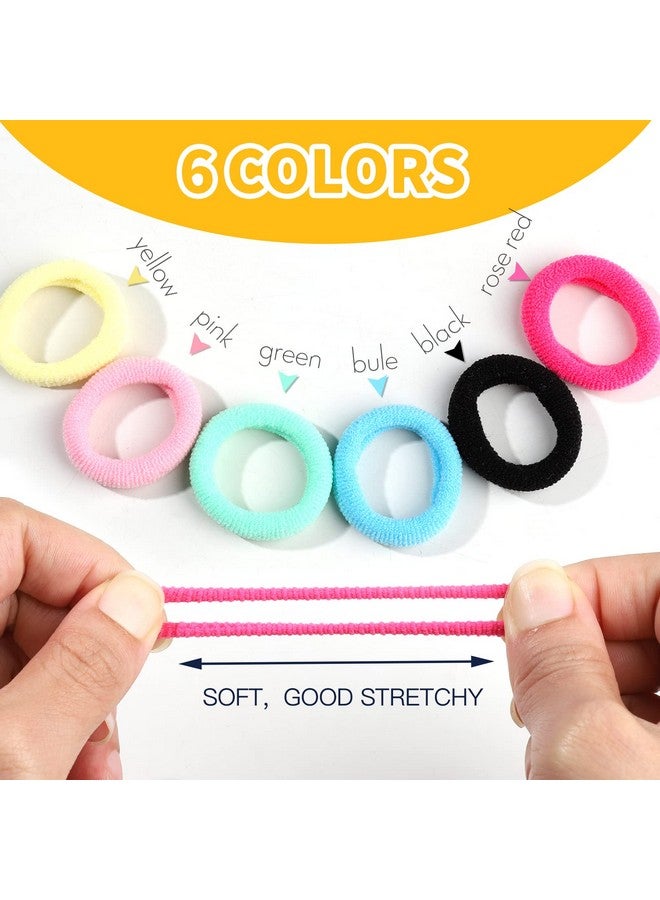 YGDZ Elastic Hair Bands 1500Pcs Rubber Bands For Hair 80Pcs Cotton Toddler Hair Ties Colorful Small Ponytail Holders Hair Accessories For Girl Toddler - Image 4