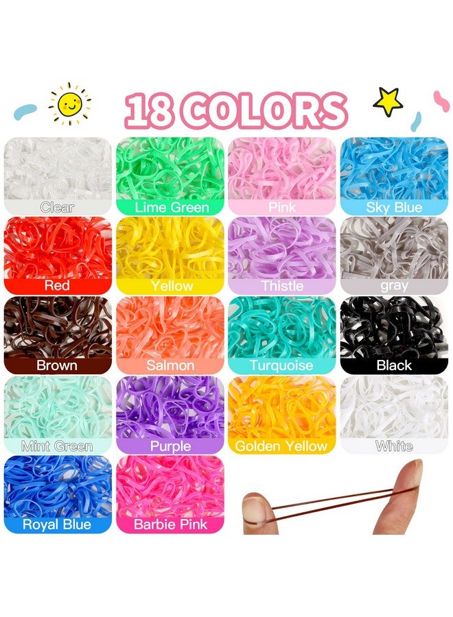 YGDZ Elastic Hair Bands 1500Pcs Rubber Bands For Hair 80Pcs Cotton Toddler Hair Ties Colorful Small Ponytail Holders Hair Accessories For Girl Toddler - Image 3