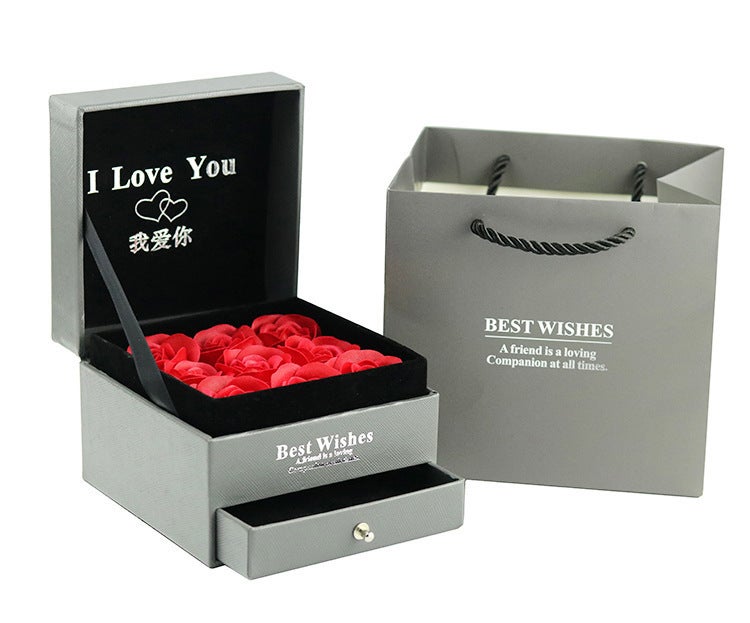 Generic Jewelry Storage Box for Rings, Bracelets and Earrings Rose gift box (bracelet or ring box) 