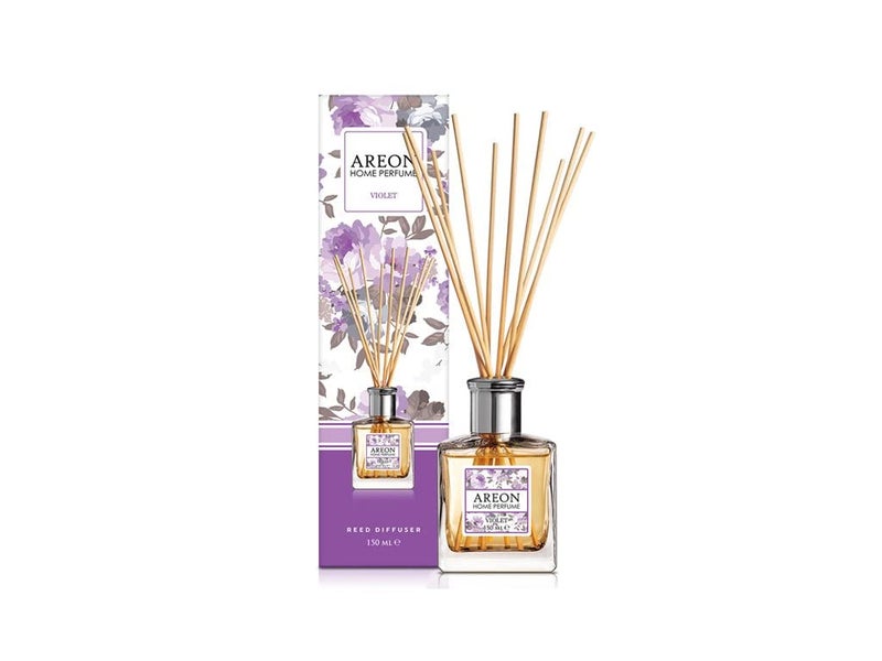 Areon Areon Home Perfume Garden 150ml Sticks Violet 10 Reed Sticks Air Freshener for Home Office  - Image 1
