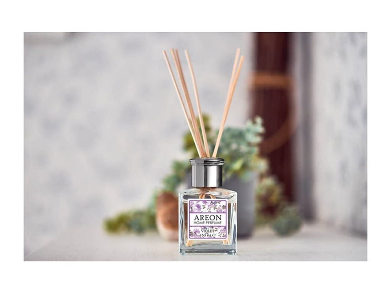 Areon Areon Home Perfume Garden 150ml Sticks Violet 10 Reed Sticks Air Freshener for Home Office  - Image 3