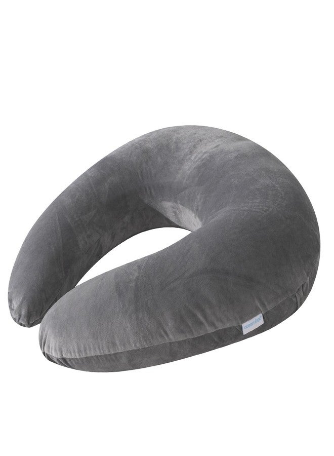QUEEN ROSE Reading Pillow, Gaming Pillow for Lap Replacement Cover, Soft Velvet Grey - Image 1