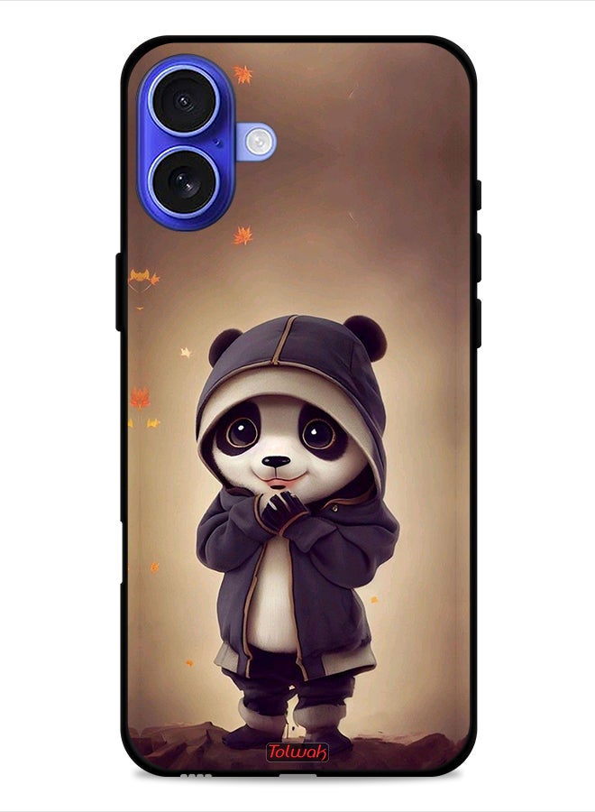 Tolwak Apple iPhone 16 Plus Protective Case Cover Cute Little Panda - Image 1