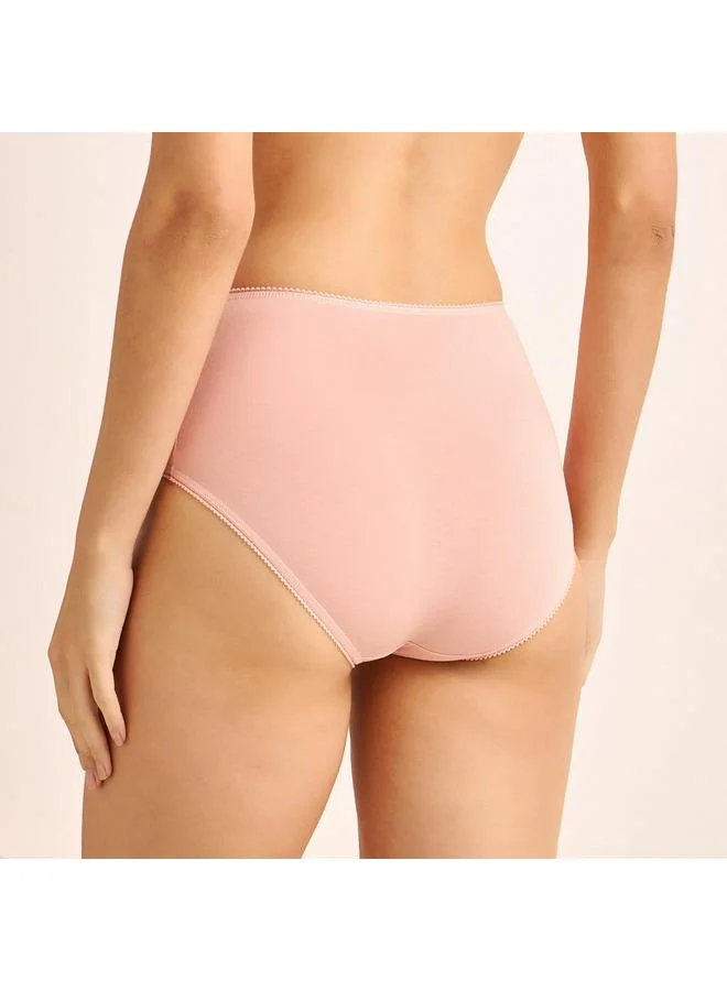 سبلاش فيڤ Set of 5   Full Briefs High Waist with Lace Trim