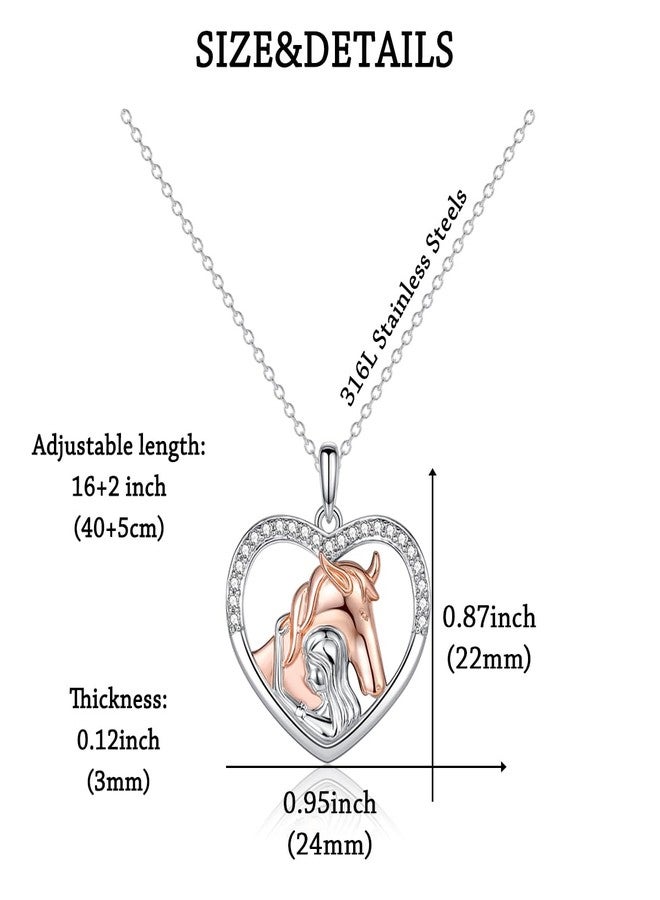 GULICX Horse Gifts for Women Girls, Horse Necklace Jewelry Stuff, Cool Birthday Christmas Stocking Stuffers Valentines Day Gifts for Horses Lovers Teen Girls with Card - Image 5