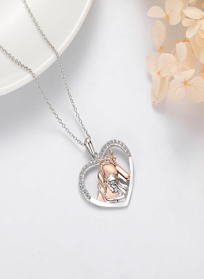 GULICX Horse Gifts for Women Girls, Horse Necklace Jewelry Stuff, Cool Birthday Christmas Stocking Stuffers Valentines Day Gifts for Horses Lovers Teen Girls with Card - Image 2