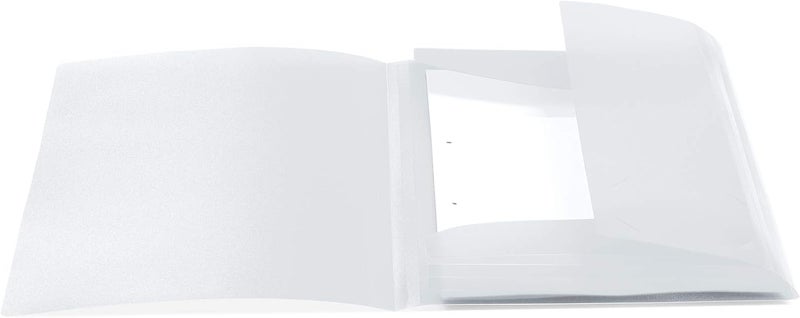 Herma Elastic Folder Translucent in White, A4, Sturdy Plastic, with 3 Inner Flaps, 1 Span Folder - Image 3