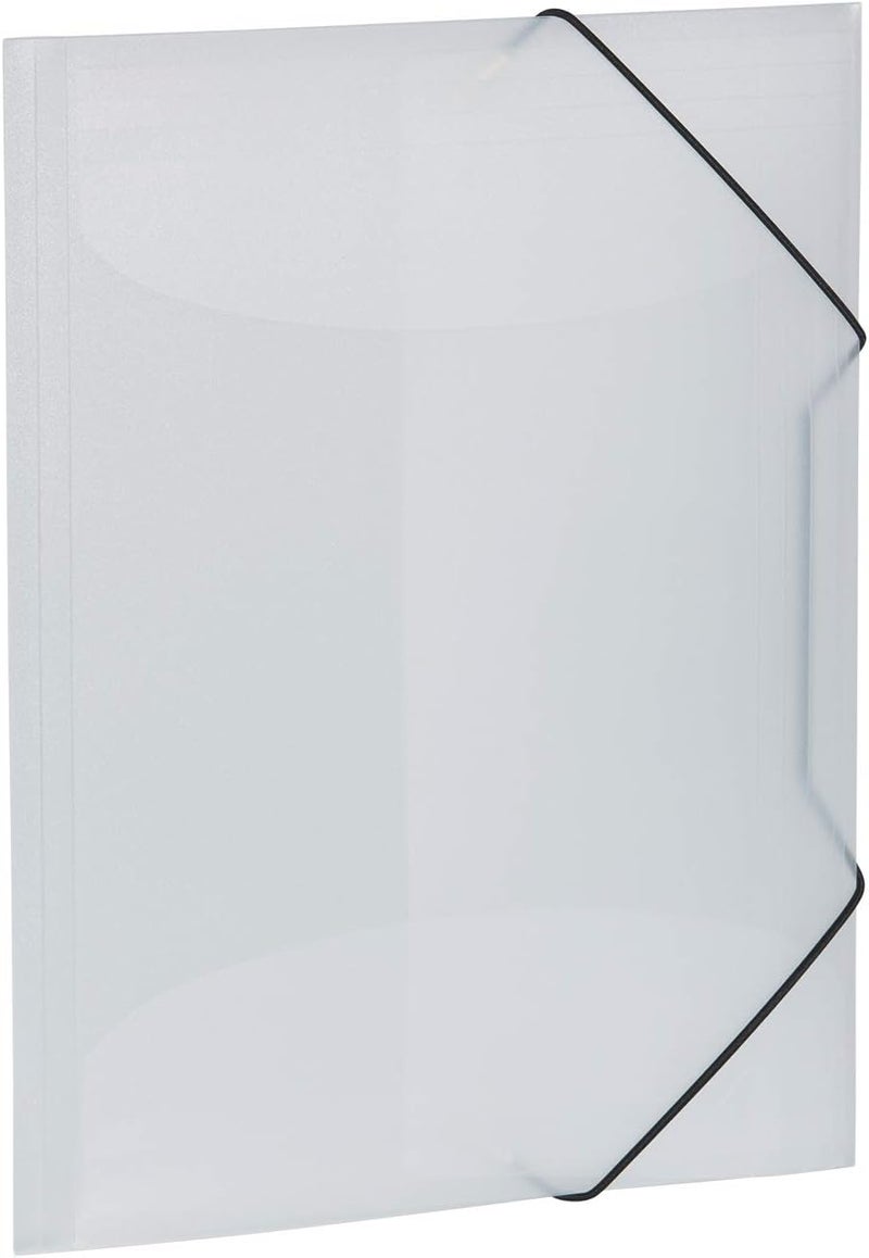 Herma Elastic Folder Translucent in White, A4, Sturdy Plastic, with 3 Inner Flaps, 1 Span Folder - Image 1