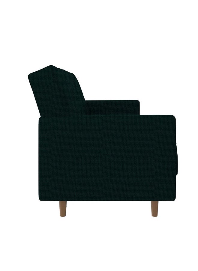 Soufa Dibaj Odessa | 2-Seater Sofa Upholstered In Velvet 193x85x86 cm  - Dark Green - Image 5