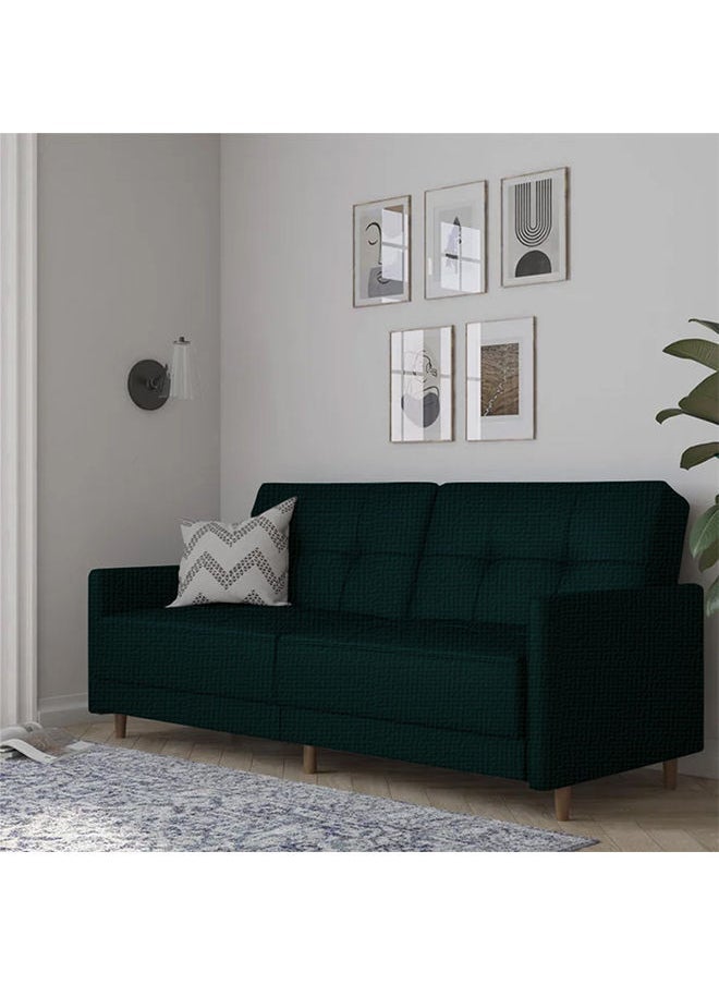 Soufa Dibaj Odessa | 2-Seater Sofa Upholstered In Velvet 193x85x86 cm  - Dark Green - Image 2