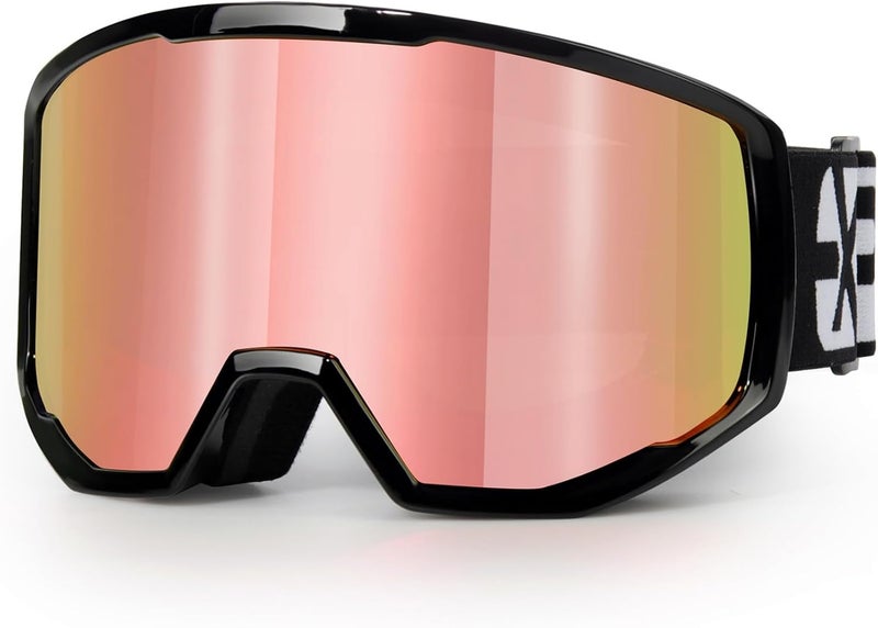 EXP VISION Ski/Snowboard Goggles for Men Women, OTG Snow Goggles Anti Fog UV Protection - Image 1