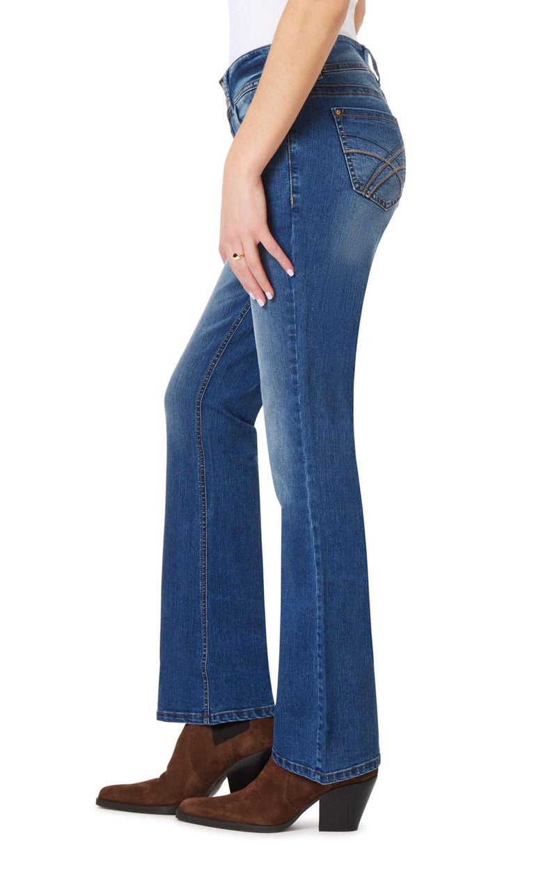 WallFlower Women's InstaStretch Luscious Curvy Bootcut Jeans, Pia, 11 - Image 3