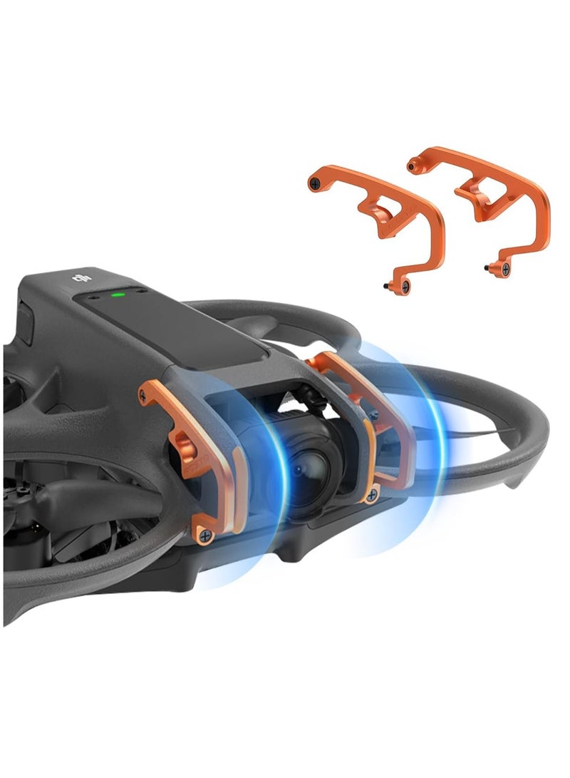 KASTWAVE Gimbal Bumper for DJI Avata 2 FPV Drone, Avata 2 Bumper Guards, Aluminum Alloy Anti-Collision Protection Guard Bar, PTZ Protect Bar, Protector Bumper Lens Cover for DJI Avata 2 Accessories, Orange  - Image 1