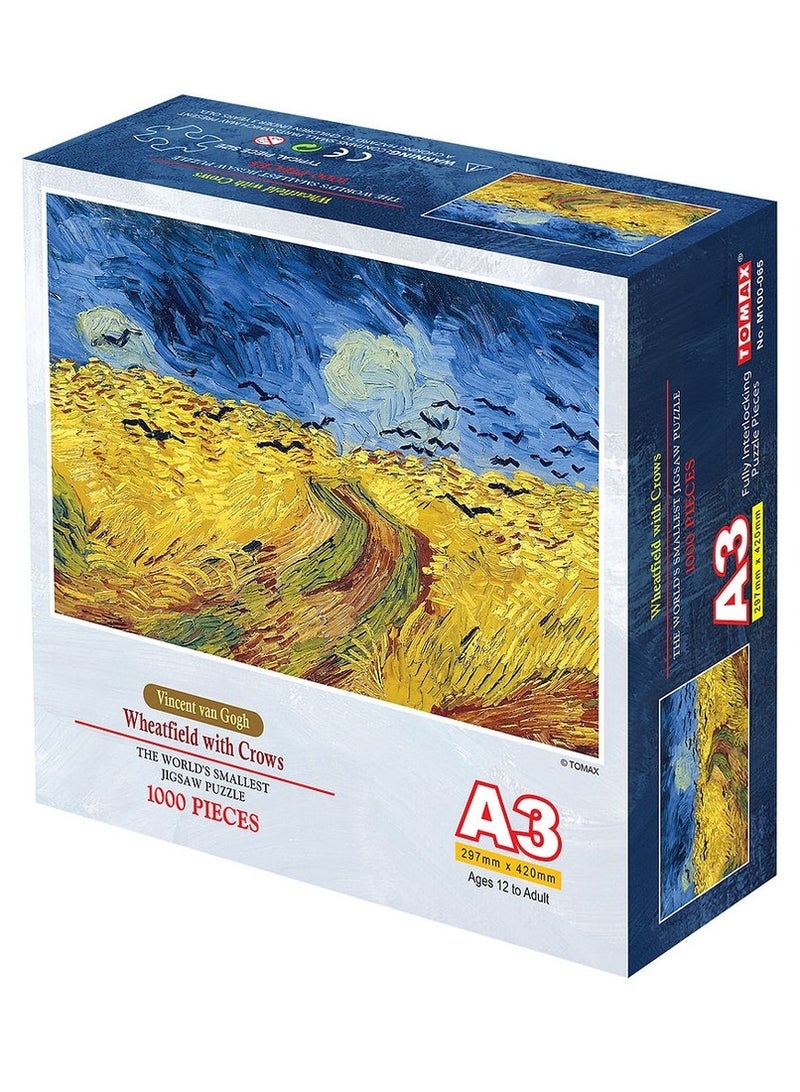 TOMAX Tomax - Wheatfield with Crows Mini Puzzle 1000 Pieces - M100-065 - Image 1