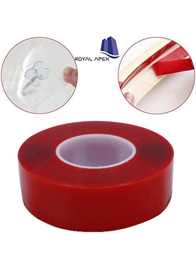 Royal Apex Strong Double-Sided Sticky Clear Traceless Acrylic Transparent Adhesive Tape For Home Wall Room Office Decor Phones Pictures Household And Outdoor Mounting (49Mm X 50 M)  - Image 2