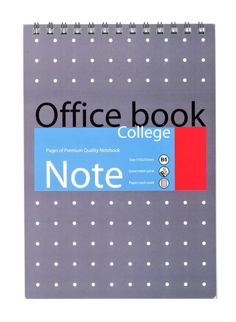 ATKET 4-Piece Top Spiral Office Notebook B5 Size Assorted Colours - Image 2