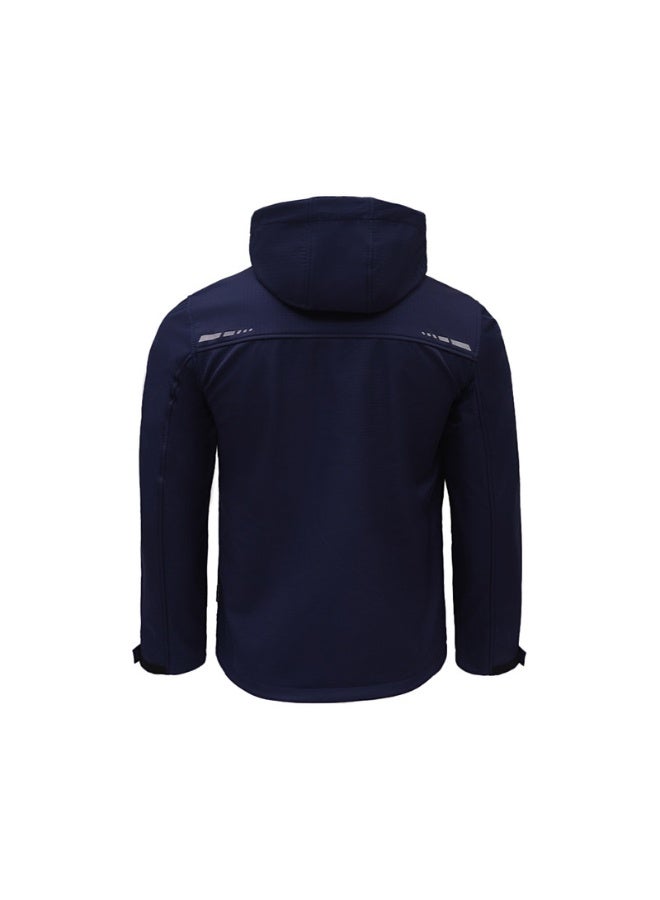Shield Men's Softshell Work Jacket – Windproof, Water-Resistant, Lightweight Industrial Outerwear for All-Weather Use
NAVY BLACK COLOR - Image 2
