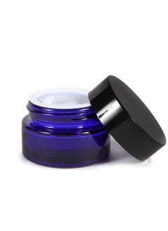 Vivaplex Vivaplex, 12, Cobalt Blue, 15 ml, Round Glass Jars, with Inner Liners and black Lids  - Image 5