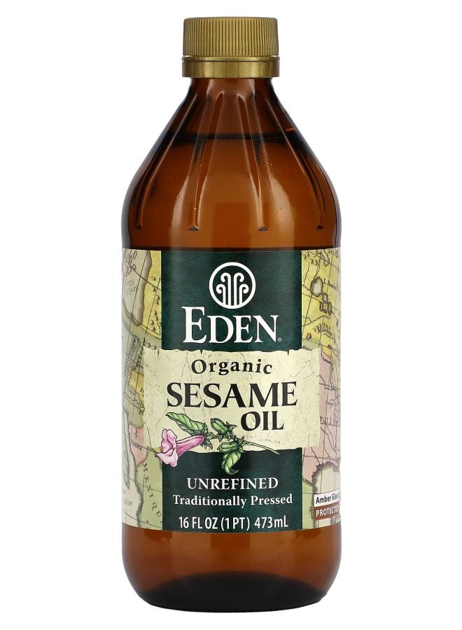Eden Foods Organic Sesame Oil Unrefined 16 fl oz (473 ml)