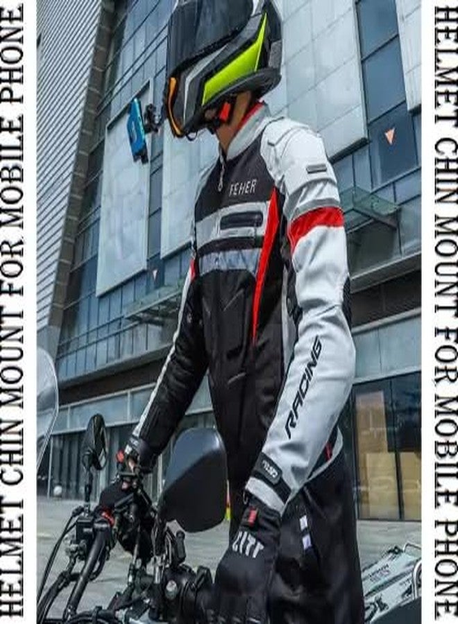 Like Star Helmet Chin Strap Mount with Mobile Clip & Screw Compatible with All Smart Phones Go pro Hero (Helmet Mount KIT) - Image 5