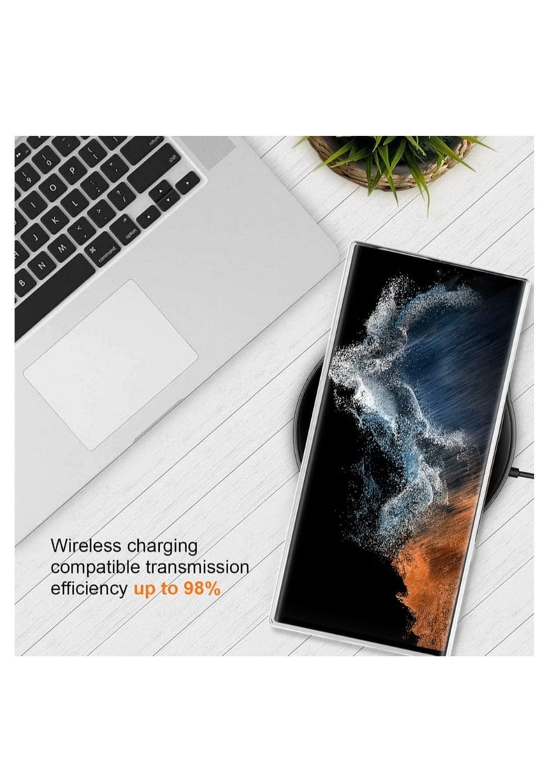 ELTRAZONE Magnetic Clear Case for Galaxy S22 Ultra Case,Compatible with MagSafe, Love Heart Design Electroplated Case Soft TPU Shockproof Full Camera Lens Protective Case for Samsung Galaxy S22 Ultra - Image 5