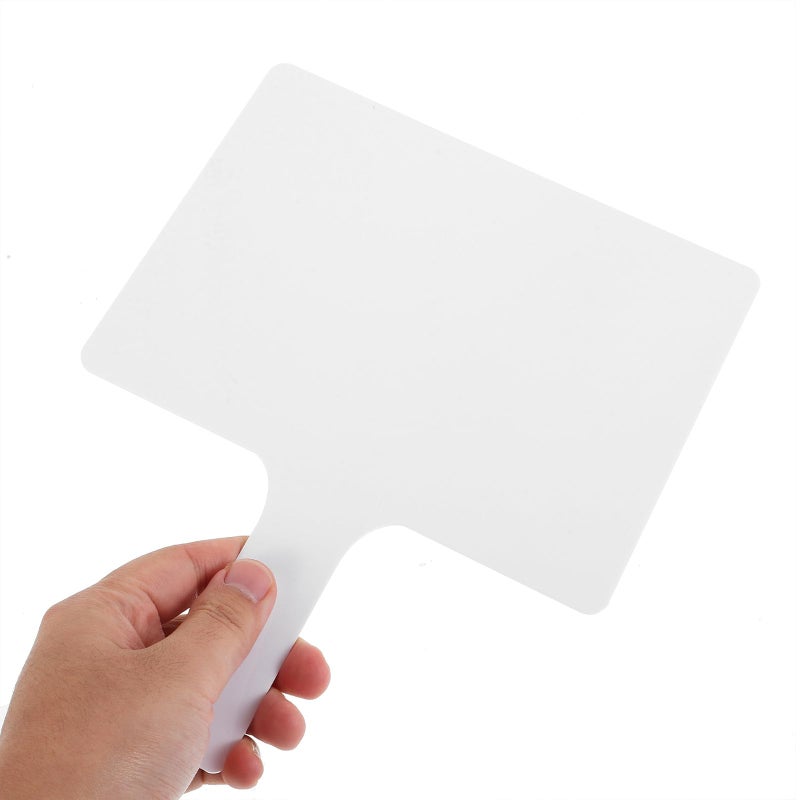 Double Sided Dry Erase White Boards Small Rectangle Handheld Answer Paddles with Markers for Classroom Teaching Student Participation 2 Pack - Image 4