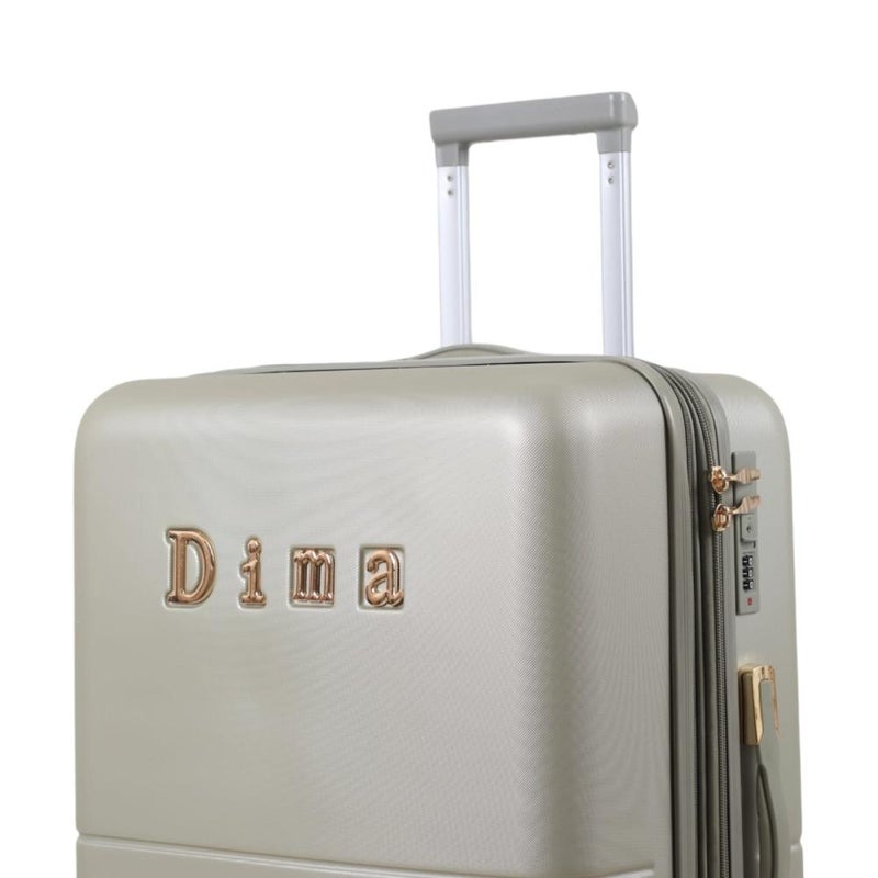 DIMA 5-piece luggage set, including 3 trolley bags and 2 makeup bags, with double covers and an expansion zipper - Image 4