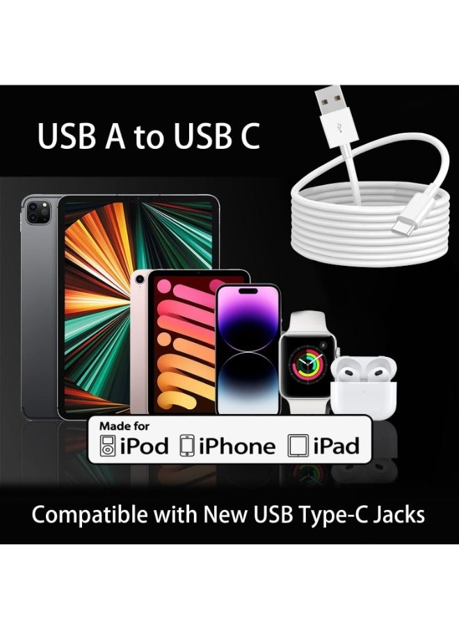Generic - USB A to USB C CarPlay Cable for iPhone 16 Pro Max/iPhone 16/16 Plus/iPhone 15 Pro Max/iPhone 15/15 Plus CarPlay Charger, for fast charging iPad, Galaxy devices, and others (1 meter) - Image 1