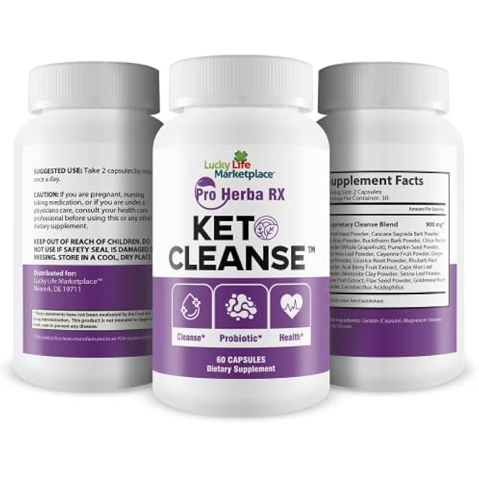 Pro Herba RX Keto Cleanse - Herbal Formula w/Probiotics - Keto Cleanse & Detox Naturally - Numerous Health Benefits - Help Cleanse Body of Toxins & Impurities - Support Energy, Digestion & Gut Health - Image 4