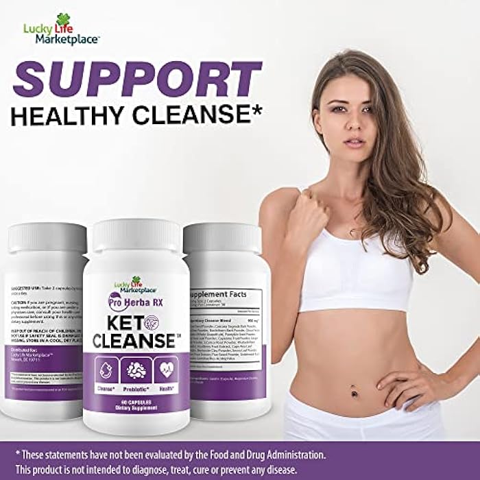Pro Herba RX Keto Cleanse - Herbal Formula w/Probiotics - Keto Cleanse & Detox Naturally - Numerous Health Benefits - Help Cleanse Body of Toxins & Impurities - Support Energy, Digestion & Gut Health - Image 5