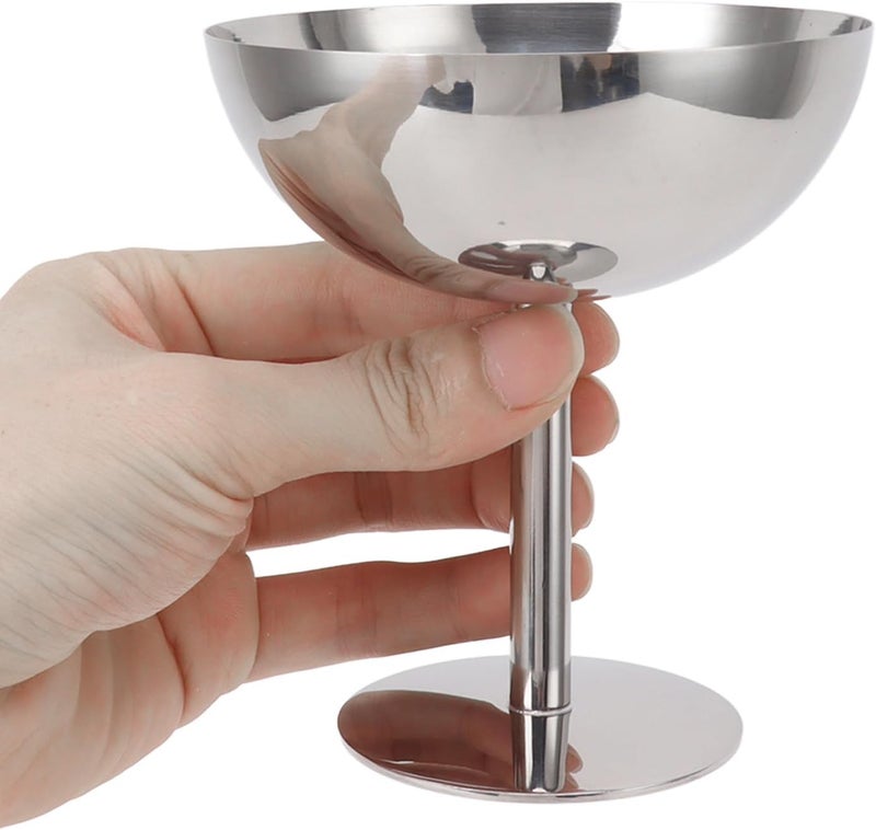 Gulf approved global quality Zunate Food Grade Stainless Steel Ice Cream Goblet - 304 Metal Dessert Cup, Dishwasher Safe, Stable Champagne Goblet for Party, Bar, Home, and Cafe Serving Ice Cream, Desserts, and Defect free upgraded substance KSA local stock Bulk storage easy optimized build Daily life matching design Wide range usage design Globally selected raw material Secure equipped warehouse Bug proof seal High precision lightweight material Comfort grip Easy lifting build Transparent body All season compatible build All-round applied quality Batch uniform stable quality Wear resistant upgraded material Light & heavy use compatible Gulf approved global quality Global mainstream design picks Cross product compatible Seasonal & permanent compatible Varied dimensions Continuous warehouse supply Transit & use compatible - Image 2