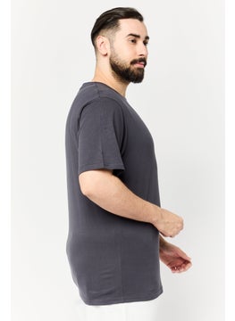 RBX Men Sportswear Fit Short Sleeve Outdoor T-Shirt, Dark Grey  - Image 2