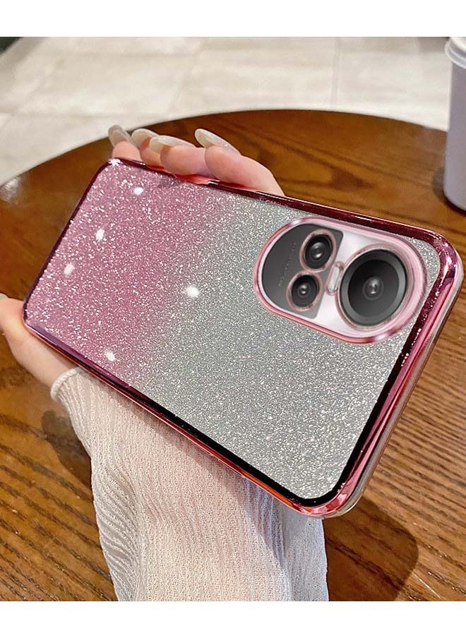 ماركة غير محددة مناسبة لـ OPPO Reno 10/OPPO Reno10 Pro 5G حافظة واقية للهاتف المحمول مسحوق لامع مطلي بالكهرباء 