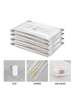 A.M 22 Vacuum Storage Bags for Clothes -6 Jumbo,5 Large,5 Medium & 6 Small - Space Saver Vacuum Bags for Comforters, Blankets, Bedding, Pillow - Travel Essentials, Seal Bags Clothing with Plastic Pump  - Image 4