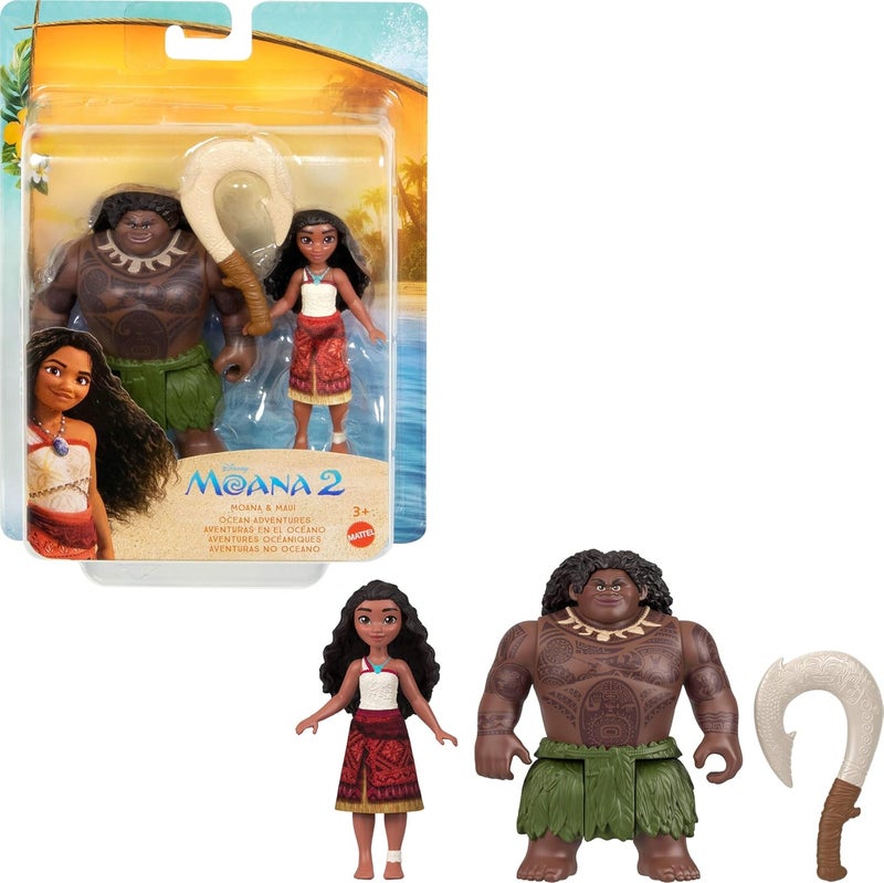 Disney Moana 2 Moana & Maui Ocean Adventures Doll Set (Pack of 2) - Image 1
