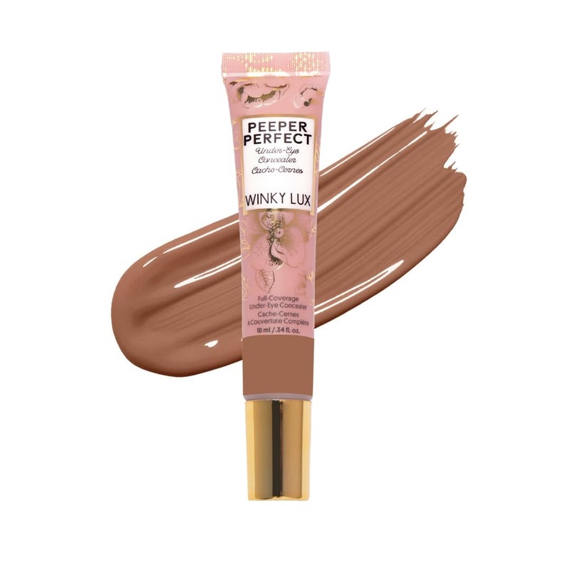 Winky Lux Winky Lux Peeper Perfect Under Eye Concealer Makeup  Brightener Full Coverage Concealer for Dark Circles Color Corrector  Eye Primer Collagen  Hyaluronic Acid Deep