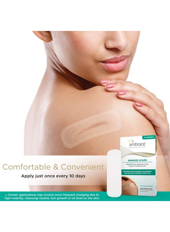 embrace Minimize For Old Scars, Silicone Scar Sheets, Cuttosize Large, 4.7", 30 Day Supply - Image 4