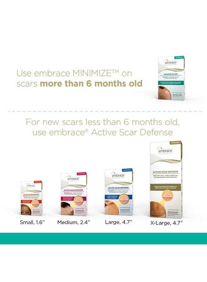 embrace Minimize For Old Scars, Silicone Scar Sheets, Cuttosize Large, 4.7", 30 Day Supply - Image 5
