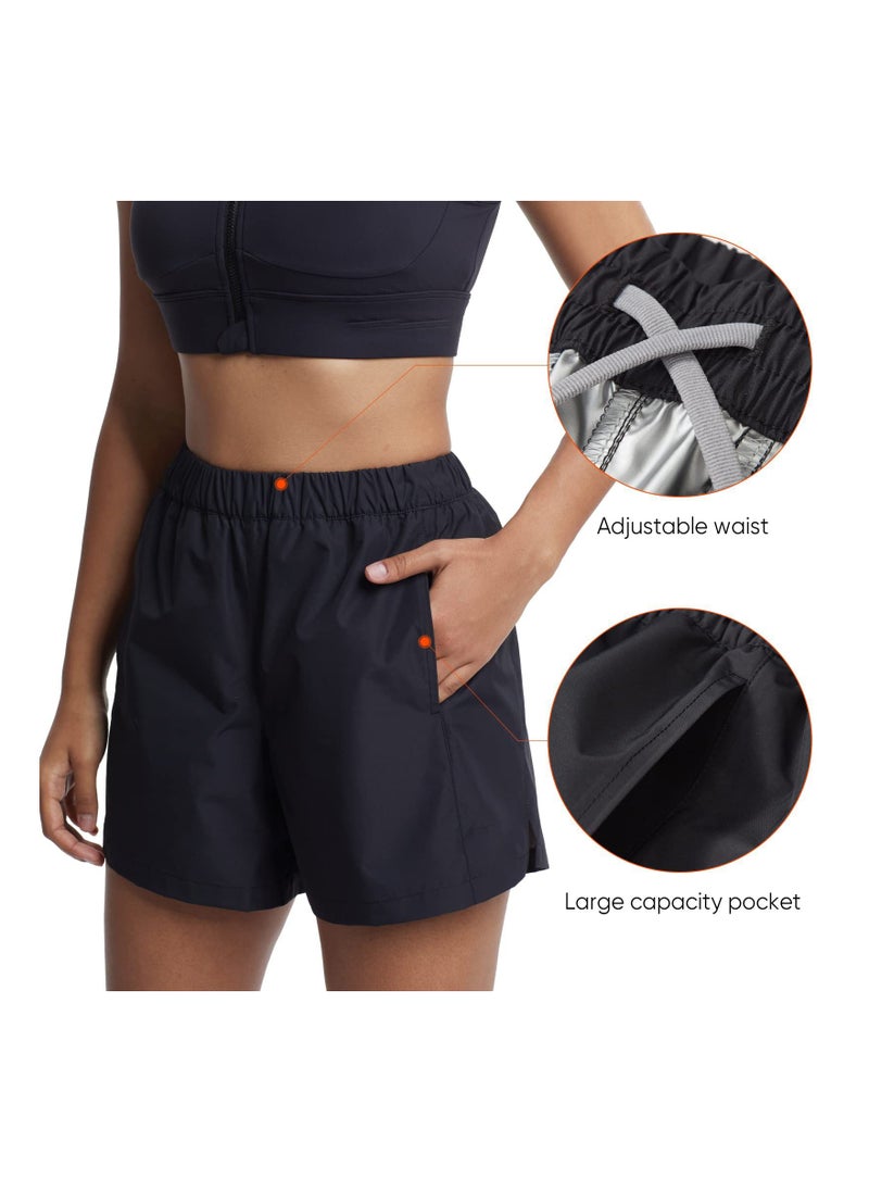 KASTWAVE - Sauna Shorts, Sweat Sauna Pant for Women, Gym Workout Shorts, Sweat Sauna Suit, Thigh Workout Suit, Waist Trainer, Weight Loss Sweatsuit, Exercise Fitness Women (XL) - Image 1