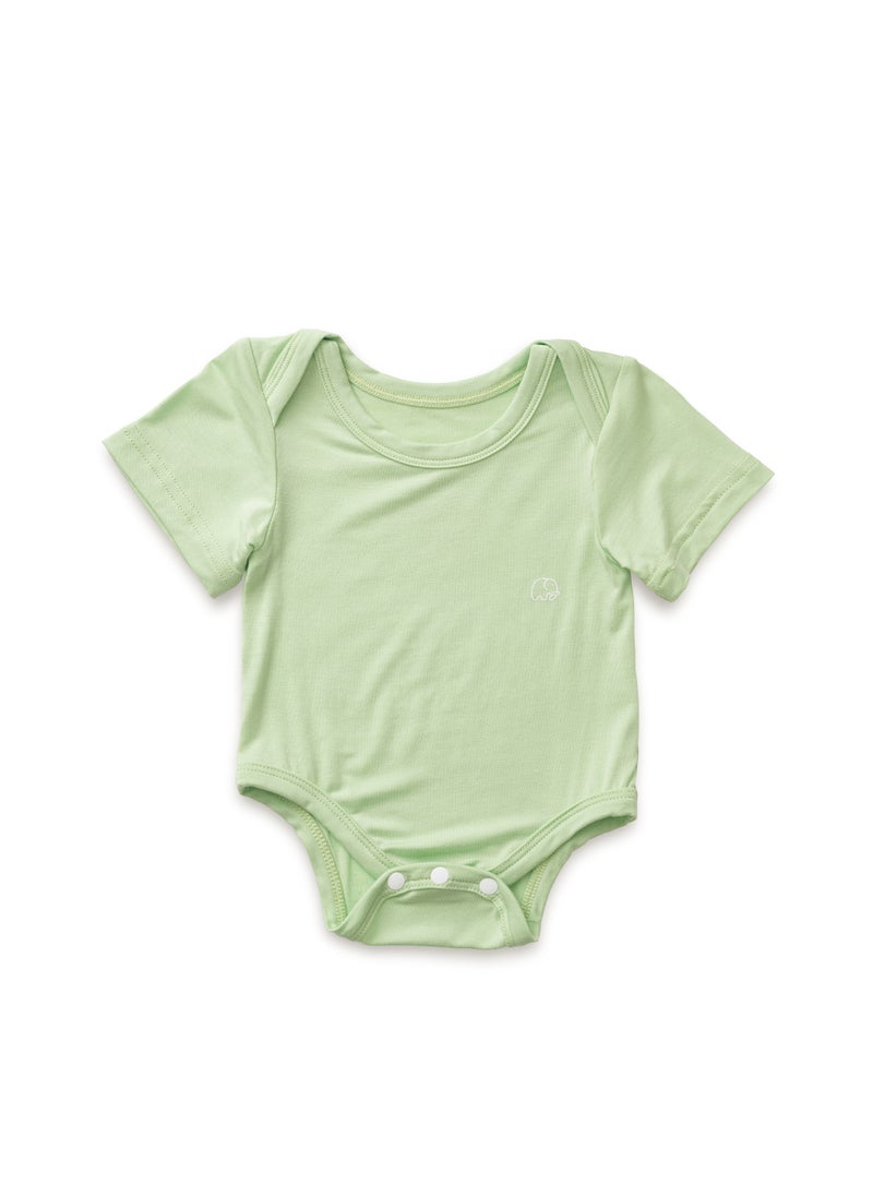 Anvi Baby Organic Bamboo Spandex Bodysuit- Light Mint  - Image 1