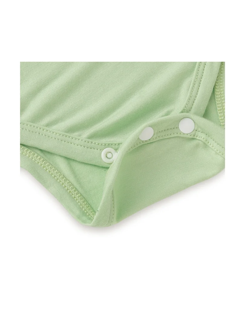 Anvi Baby Organic Bamboo Spandex Bodysuit- Light Mint