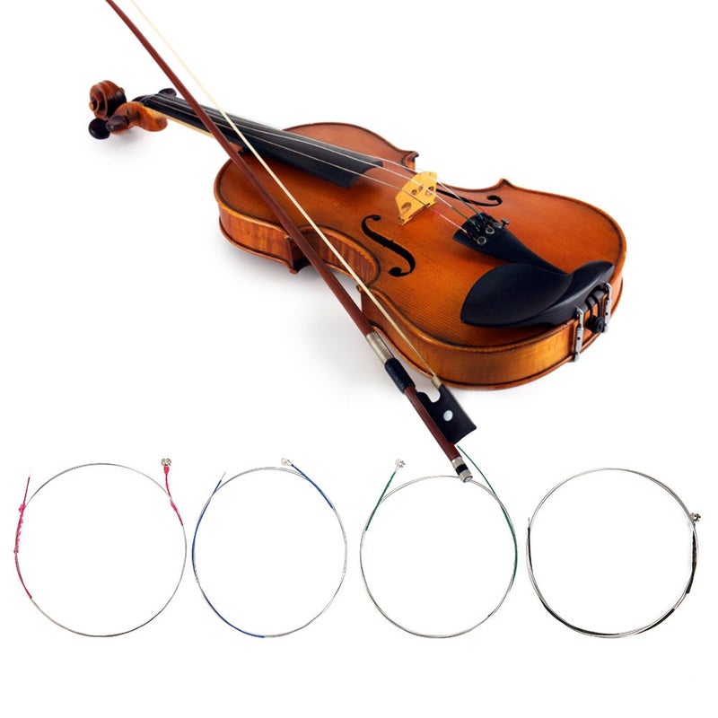 4Pcs Violin Strings Set Silver Stainless Steel Musical Instrument Accessories for 4/4 - Image 5