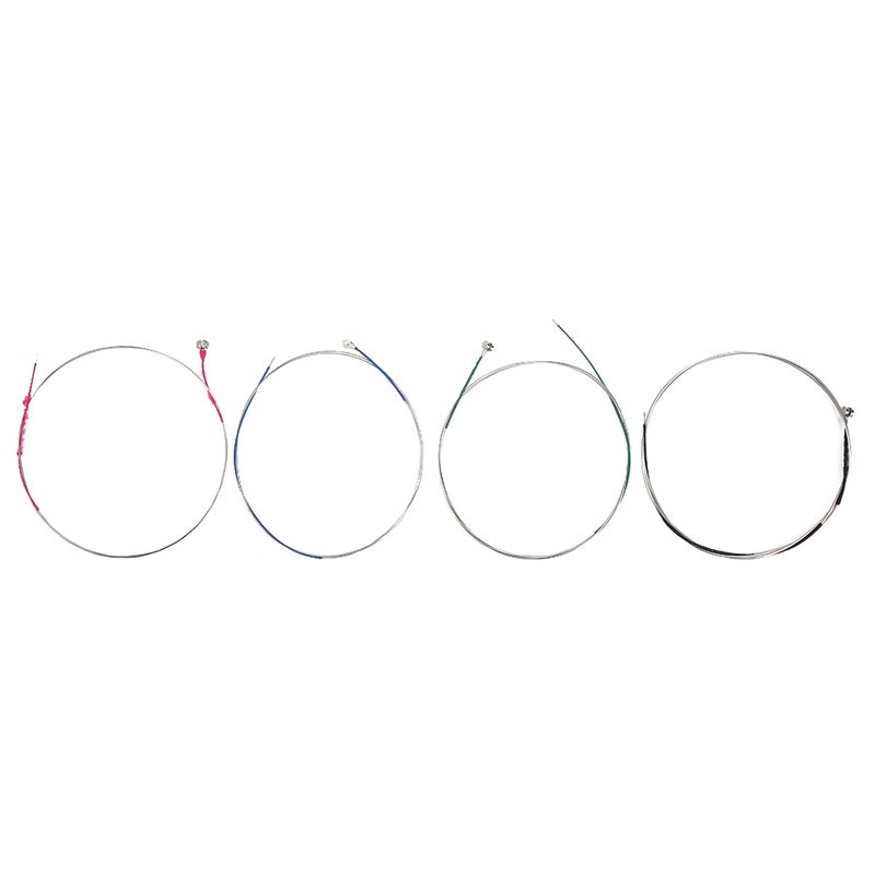 4Pcs Violin Strings Set Silver Stainless Steel Musical Instrument Accessories for 4/4 - Image 1