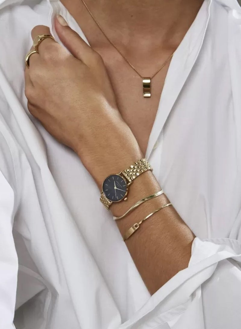 RoseField ساعة صغيرة بسوار من الفولاذ المقاوم للصدأ باللون الذهبي 26BSG-268 - Image 4