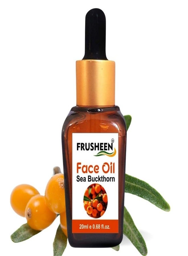 Frusheen زيت الوجه من نبق البحر، غني بمضادات الأكسدة والفيتامينات والأوميغا والأحماض الدهنية، معصور على البارد لتفتيح البشرة - 20 مل - Image 1
