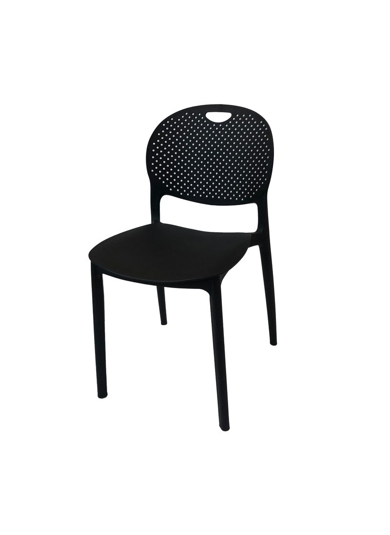 JILPHAR FURNITURE Stackable Black Armless Styled Dining Chair and Restaurant Chair Furniture JP1209a 
